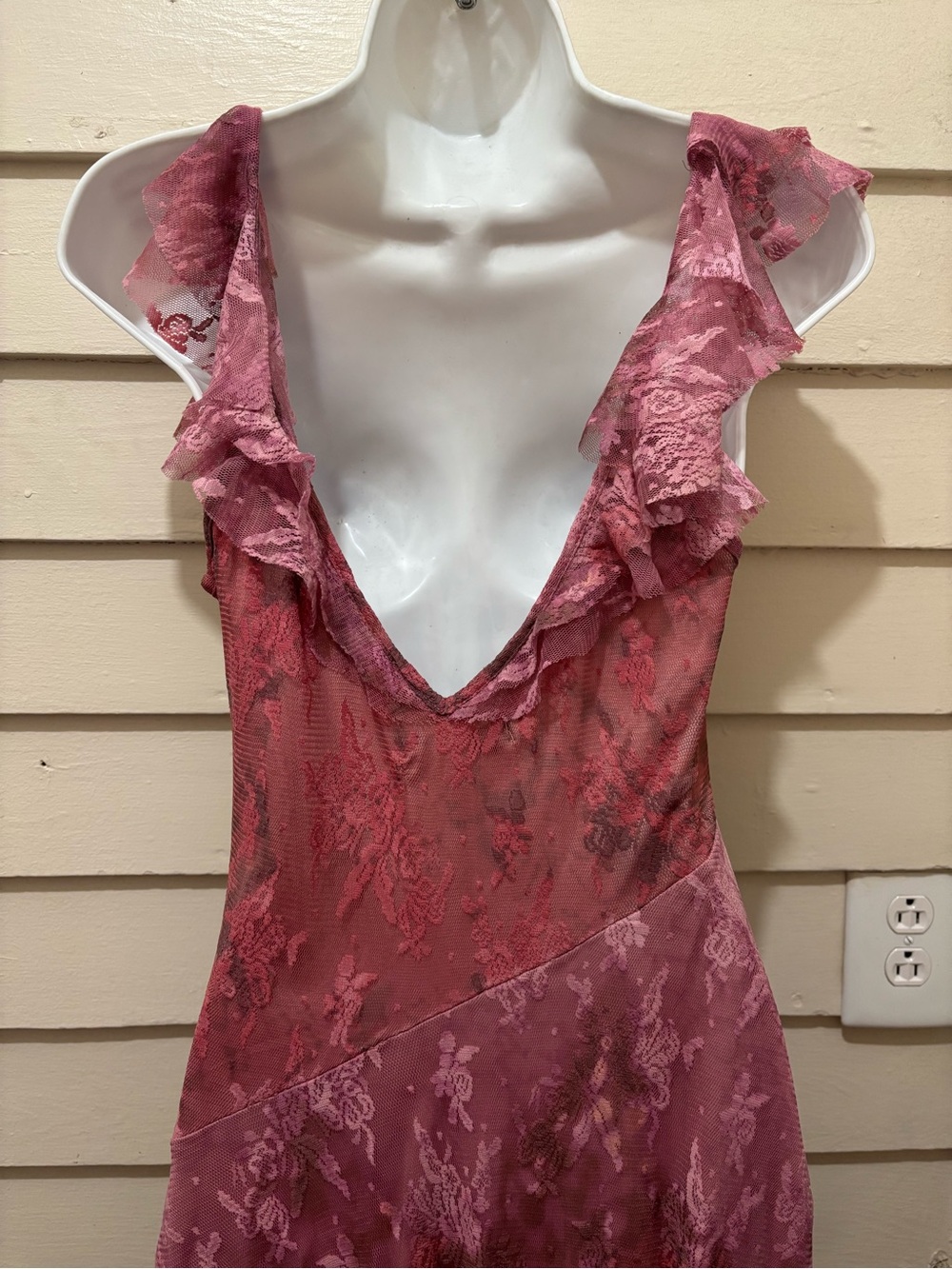 Urban Outfitters Hyacinth Lace Spliced Midi Dress Fairycore Whimsigoth Dress - Picture 6 of 9